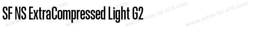 SF NS ExtraCompressed Light G2字体转换